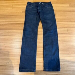 Zara man dark blue denim